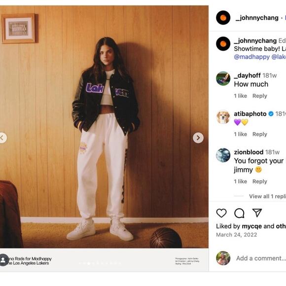 Madhappy x Los Angeles Lakers Sweatpants Size Small NWT NBA Collab Giftable - Picture 2 of 8